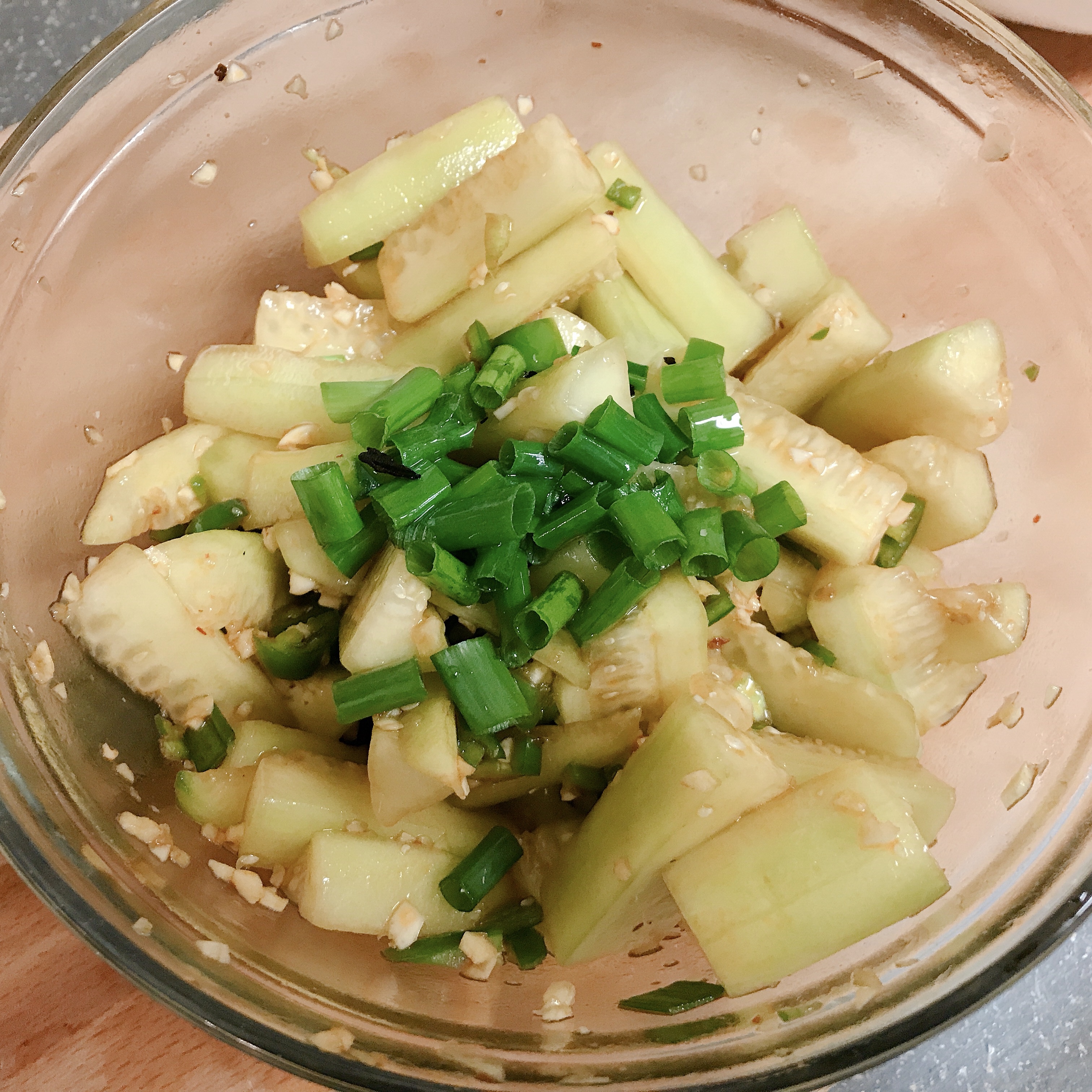 Tossed Cucumber in Spicy Sauce