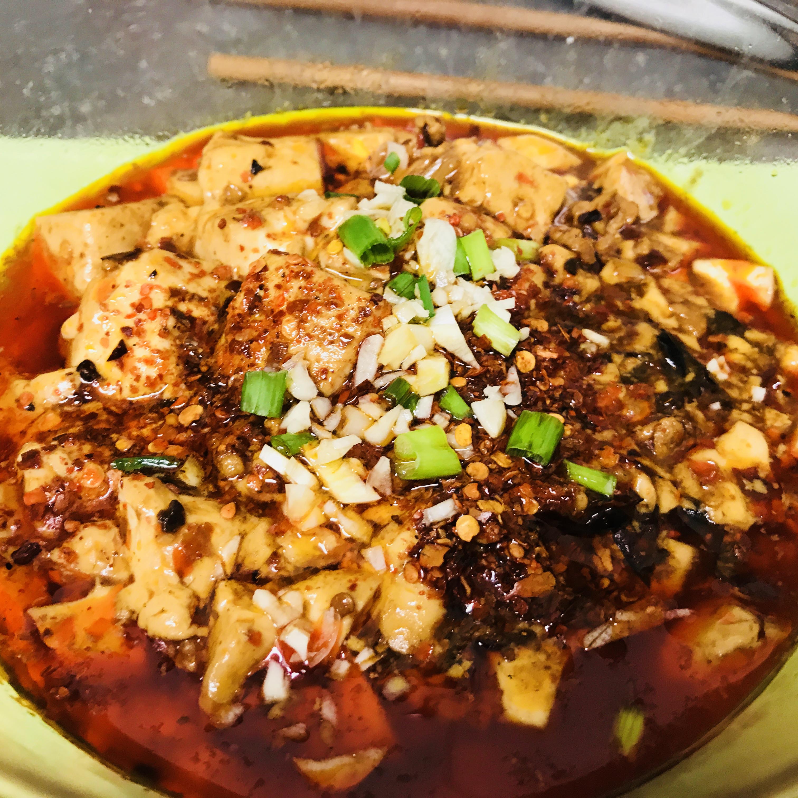 Mapo Tofu (Sautéed Tofu in Hot and Spicy Sauce)